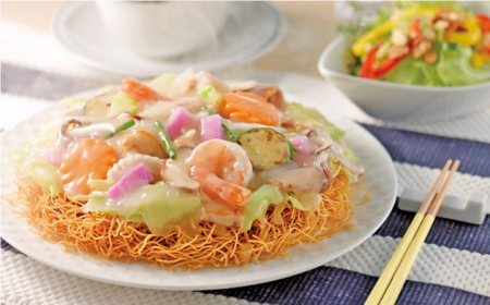 長崎皿うどん 4人前＜みろく屋＞ [QBP037] [QBP037]