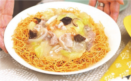 【具材付き】レンジで皿うどん　4人前＜みろく屋＞ [QBP048] [QBP048]