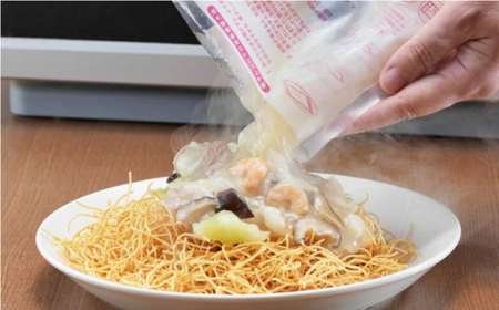 【具材付き】レンジで皿うどん　6人前＜みろく屋＞ [QBP049] [QBP049]