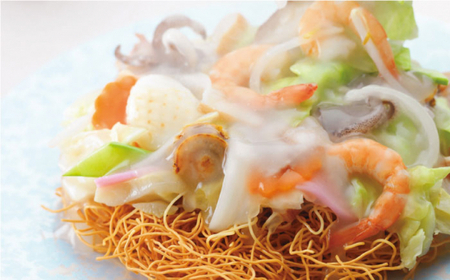 【具材付き】長崎皿うどん　6人前　贈答用＜みろく屋＞ [QBP054] [QBP054]