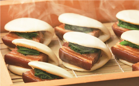 【具材付き】長崎ちゃんぽん3食・角煮まんじゅう3個　詰合せ＜みろく屋＞ [QBP043] [QBP043]