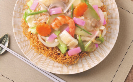 【具材付き】長崎皿うどん　6人前　贈答用＜みろく屋＞ [QBP054] [QBP054]