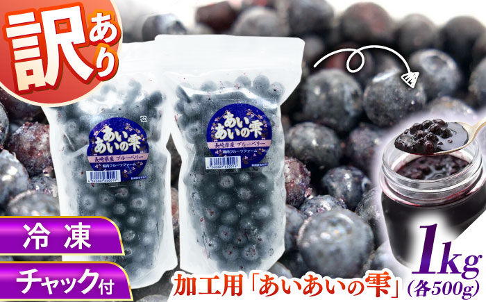 佐々町産訳あり冷凍ブルーベリー1kg [QAT019]