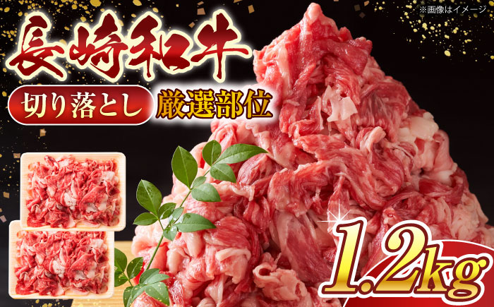 【A4～A5】長崎和牛切り落とし　1.2kg(600g×2p）【株式会社 MEAT PLUS】 [QBS007] [QBS007]