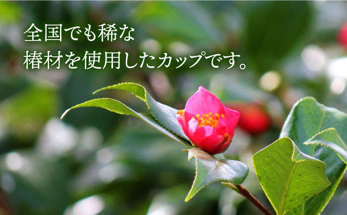 【数量限定】木のぬくもりを感じる 椿 コップ 椿 椿木工品 【新上五島町椿木工技術振興会】 [RBI001]