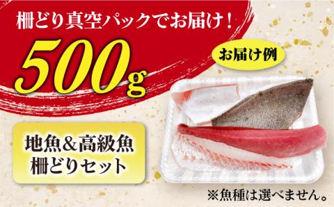【カットするだけの新鮮お刺身！】 五島列島 お刺身 地魚＆高級魚 柵 セット 4～5人前 魚介類 鮮魚 【竹】【カミティバリュー】[RBP058]