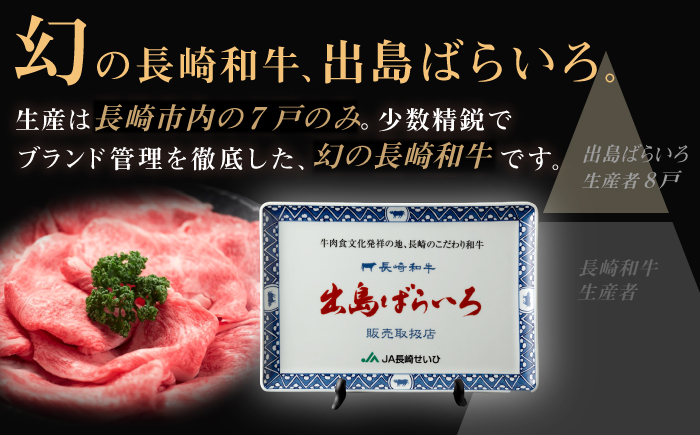 【全12回定期便】【日本一の和牛】長崎和牛 出島ばらいろ 特選 ロース スライス 350g ＆ サーロイン ステーキ 約250g 詰合せ 【合同会社　肉のマルシン】 [RCI044]