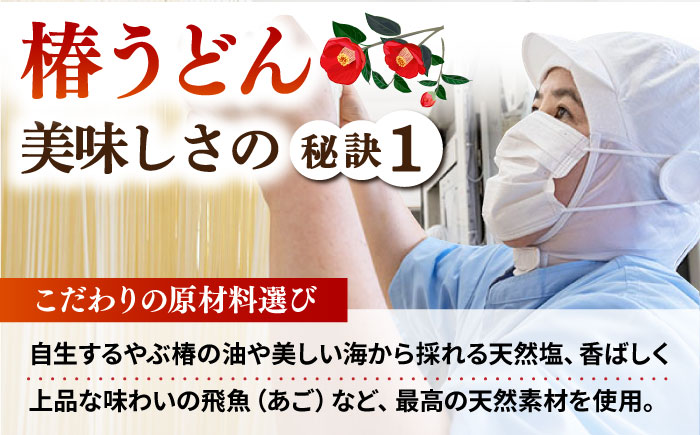 【12/18入金分まで年内発送】【一番コシの強い！】椿 うどん 300g×10袋 五島うどん 保存食 【中本製麺】 [RAO013]