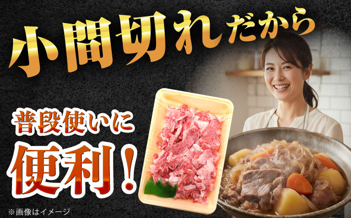 【大容量】【希少で上品なお肉をご家庭で！】五島牛 バラ 小間切れ 3パック（1.2kg）切り落とし 肉 牛肉 【ごとう農業協同組合】 [RAT004]