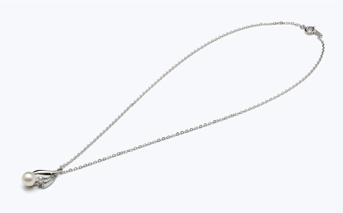 あこや真珠（約7～7.5mm珠）ペンダント 真珠 /【園田真珠】 [RBB061]