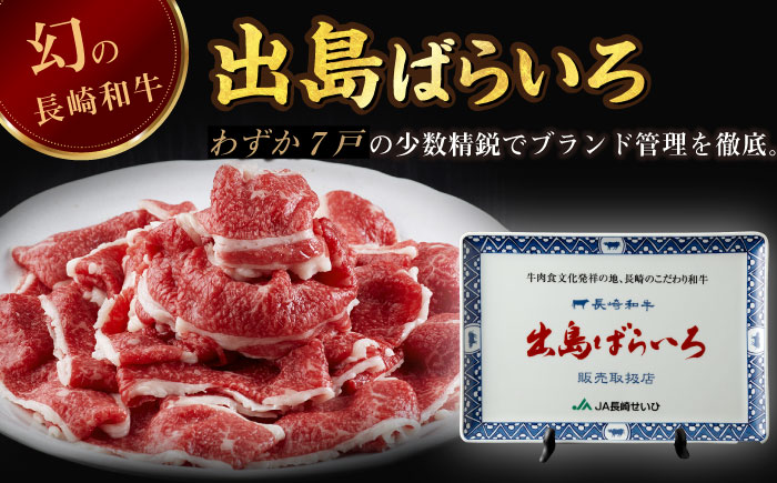 【全12回定期便】【日本一の和牛】長崎和牛 出島ばらいろ 切り落とし（モモ、バラ、カタのいずれか）400g×2 計800g  【合同会社　肉のマルシン】 [RCI019]