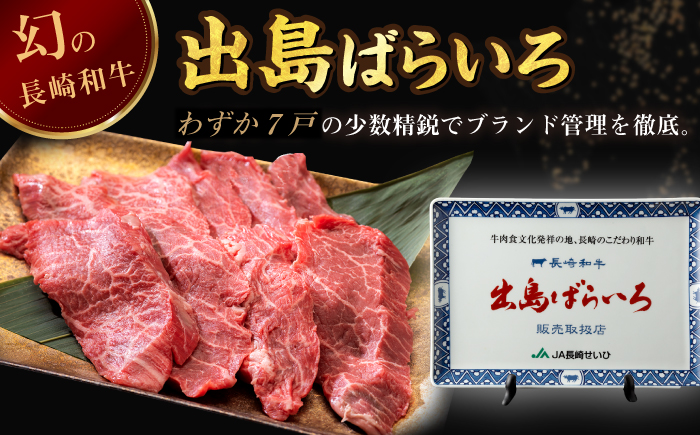 【全12回定期便】【日本一の和牛】長崎和牛 出島ばらいろ 特選焼肉 セット （ロース カルビ カタロース モモ のいずれか2種類）約300g×2 【合同会社　肉のマルシン】 [RCI048]