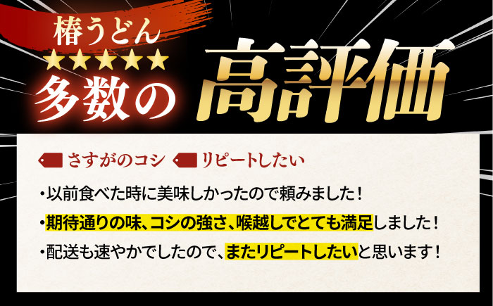 【12/18入金分まで年内発送】【一番コシの強い！】椿 うどん 300g×10袋 五島うどん 保存食 【中本製麺】 [RAO013]