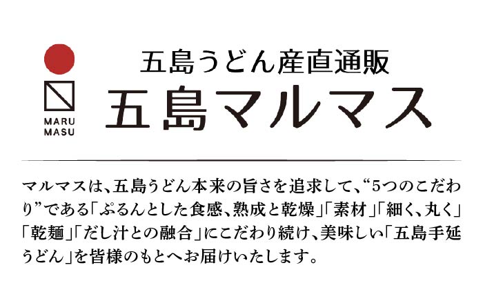 【12/18入金分まで年内発送】【小分けで使いやすい◎】 五島手延うどん 240g（80g×3束）×10袋 スープ付 / 五島うどん 【マルマス】 [RAX003]