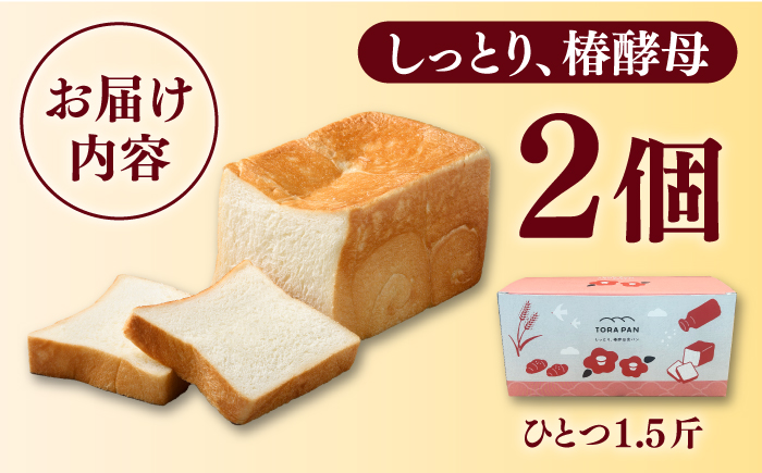 TORAPAN（トラパン） しっとり、椿酵母食パン 2個セット パン  【虎屋】 [RBA069]