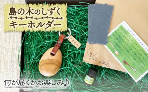 【数量限定！島の椿で作った自然素材♪】島の木のしずく キーホルダー 椿 椿木工品 / 【木・haru】 [RBF003]