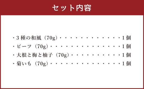 【熊本みなみピクルス】野菜好きな方におすすめ4本セット