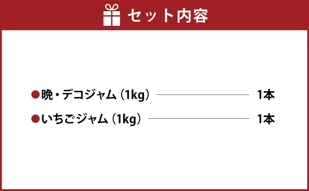 阿蘇 木之内農園の 晩・デコジャム と いちごジャム セット 各1kg 合計2kg
