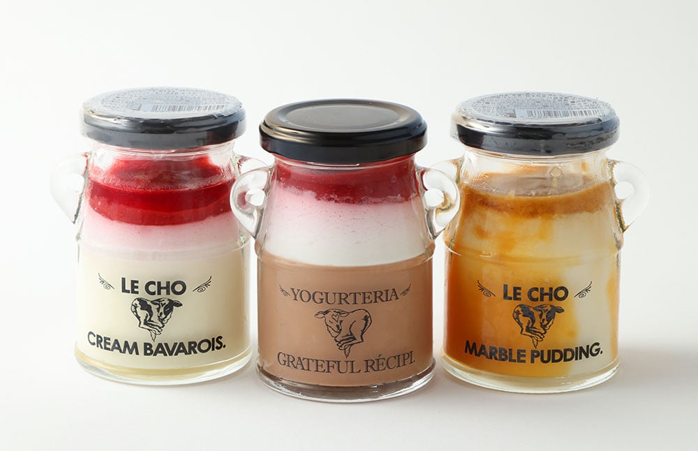 オオヤブデイリーファームのLe CHO マーブルプリンとババロワ3本ギフト