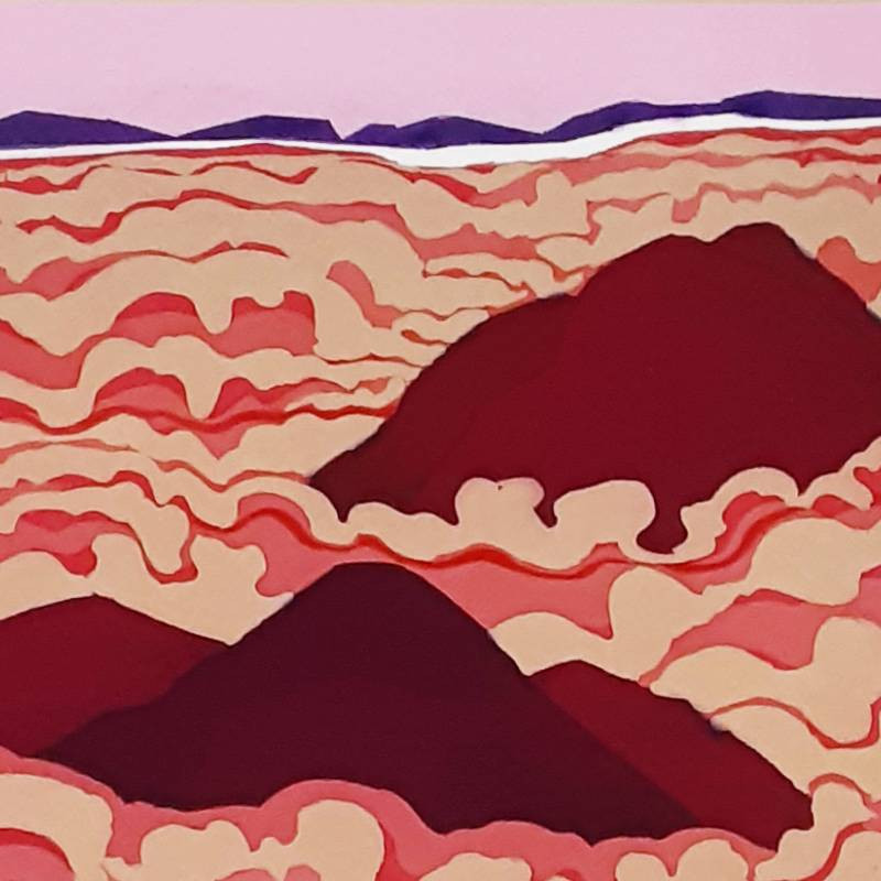 染額「雲海の朝」横24×高さ20㎝ 伝統工芸 インテリア