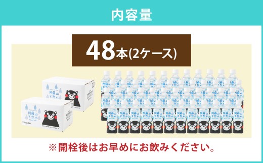 熊本 の おいしい お水 阿蘇山 天然水 330ml × 48本 （ 2ケース ） 水 特級水 飲料 飲み物 ドリンク ミネラルウォーター ケース 天然 九州 熊本県 阿蘇