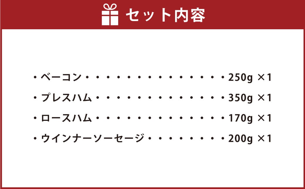 阿蘇手造りハムセット