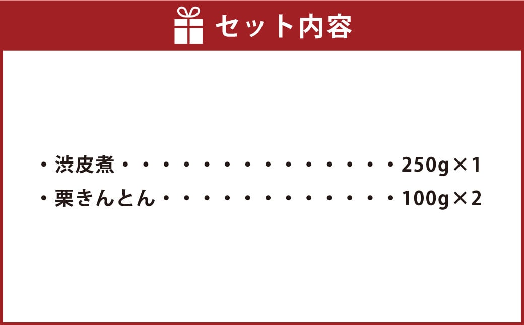 【2024年1月上旬発送開始】熊本県産栗を使った栗きんとんと渋皮煮セット