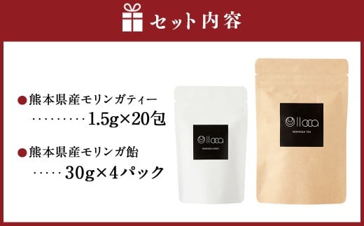熊本県産 モリンガティー 20包 モリンガ飴 4パック セット ／ モリンガ茶 モリンガ ティー お茶 茶 健康茶 飴 あめ アメ キャンディー