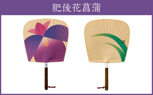 来民うちわ 肥後六花 「 肥後花菖蒲 」 うちわ 伝統工芸 縁起物 防虫効果 伝統技法 雑貨 生活雑貨