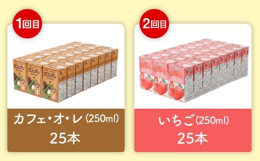 【6ヶ月定期便】らくのうマザーズ250ml×24本×6回 6種類 よりどり定期便 常温保存可能
