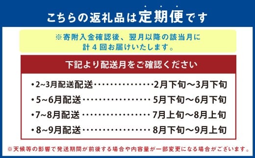 【年4回定期便】 熊本県産品 くまもとモン 定期便 （フルーツ編） 寄附額 8万円 コース ／ 不知火 約3kg （約10玉程度） 【2月下旬～3月下旬】 ／ 肥後 グリーンメロン 1玉 【5月下旬～6月下旬】 ／ ブルーベリー 生果実 1袋 （500g） 【7月上旬～8月上旬】 ／ MOCCOS 1箱 （ぶどう 多品種 20粒入り） 【8月下旬～9月上旬】 ／ 果物 旬 熊本県 冷蔵 常温