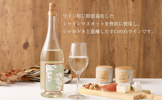 熊本宇城で育ったシャインマスカットを使った 「シャインマスカットワイン」 750ml×1本 ワイン 白ワイン シャインマスカット マスカット 辛口ワイン 辛口 シャルドネ 国産ワイン 九州 熊本県 常温