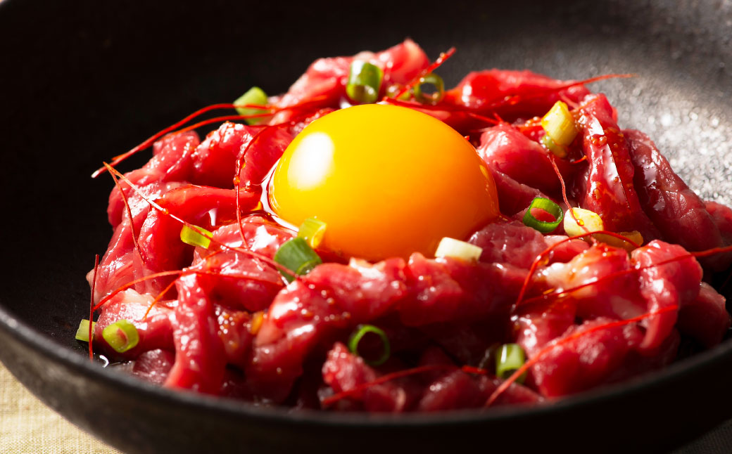 【年6回定期便】隔月届くユッケの定期便！ふじ馬刺し ユッケ 250g（50g×5個）×6回 合計1.5kg 馬刺 馬刺 馬肉