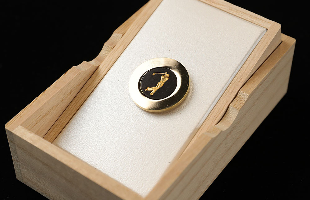 肥後象嵌 ゴルフマーカー （ナイスショット）