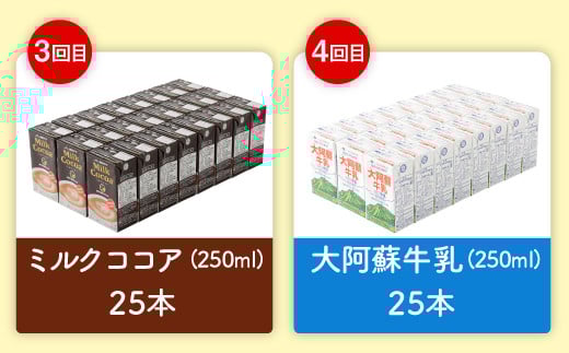 【6ヶ月定期便】らくのうマザーズ250ml×24本×6回 6種類 よりどり定期便 常温保存可能