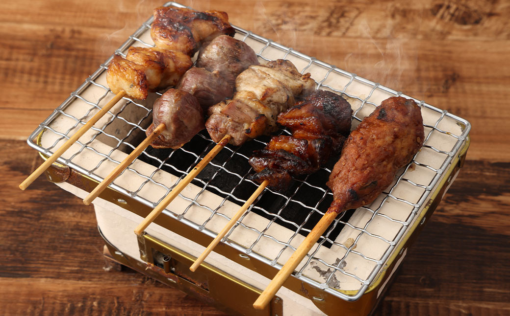 焼き鳥 (肥後赤鶏) ６本×2(約500g) と ホルモン 約250g×2パック 合計約1kg セット 焼鳥 やきとり ヤキトリ 鶏 豚