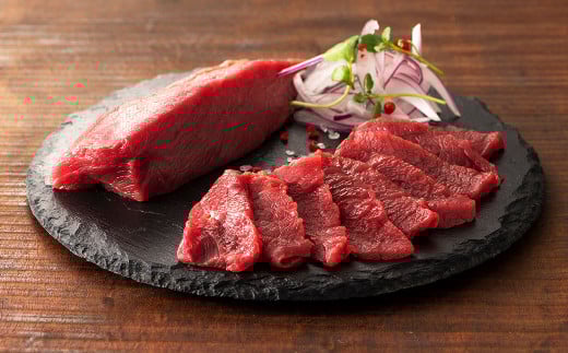 切れてる国産赤身とユッケのセット 馬 馬肉 馬刺 九州 熊本