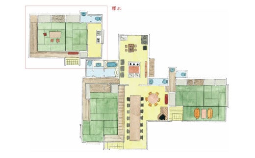 「リュウキンカの郷」1泊2食（郷土料理の食体験）付宿泊券 九州 熊本 あさぎり町 一泊二食付き