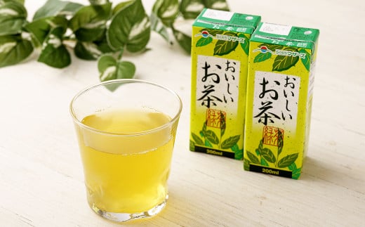 【6か月連続定期便】おいしいお茶 200ml×12本×6回 合計72本 合計14.4L お茶 緑茶 国産 茶葉 100% 常温 飲料 熊本県 らくのうマザーズ