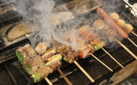 松本商店（やきとり和笑）が焼き上げた「肥後のうまか赤鶏」串盛10本セット 肉 お肉 鶏肉 にく 串盛り セット 赤鶏 串 串焼き 焼串 焼き鳥 やきとり 焼鳥 もも ねぎま