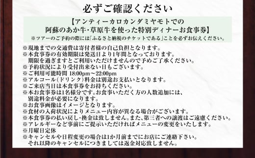 ～食べることは生きること～ 草原の魅力を学び、味わいながらシェフと草原の話をし、阿蘇の未来を考える特別な食事と体験（特別ディナー1名分） チケット ディナー お食事券