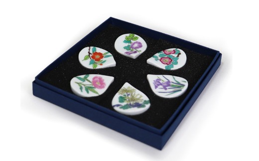 高浜焼 箸置きセット （ 肥後六花 ） 6個 セット 箸置き 箸おき 肥後六花 天草陶石 和食器 ギフト