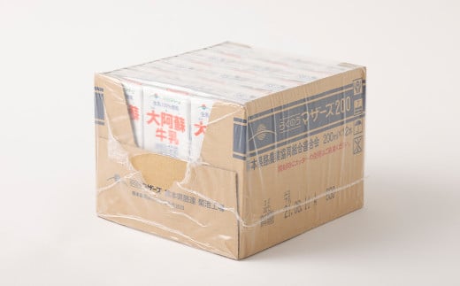 大阿蘇牛乳 200ｍl×12本 合計2.4L 牛乳 ぎゅうにゅう ミルク 生乳 分無調整牛乳 ロングライフ 長期保存