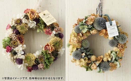 【6ヶ月定期便】ドライフラワーリース Mサイズ
