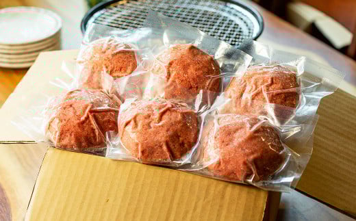 くまもとあか牛ハンバーグ 6個入り （約180g×6個） ハンバーグ あか牛 赤牛 褐牛 褐毛和種 和牛 牛肉 ビーフ お肉 肉 おかず 惣菜 総菜 九州 熊本県 冷凍