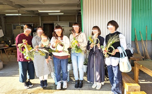 【体験期間10月20日～12月14日】 熊本宇土で作られた香り高いハーブで作るオリジナルしめ縄づくり体験 （ペア） ／ 1組 2名様分 しめ縄づくり しめ縄作り しめ縄 体験 【2026年10月下旬～12月上旬発送予定】