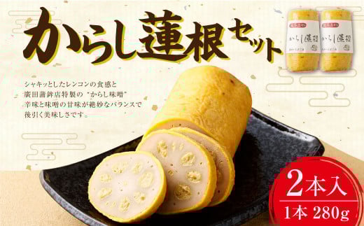 からし蓮根 2本 セット