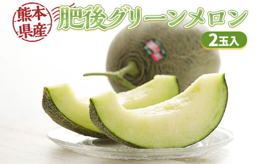 熊本県産 肥後グリーンメロン 2玉入り 果物 メロン 【2025年5月下旬発送開始】