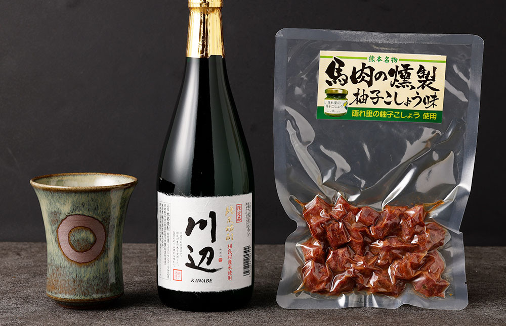 くまもとの県産酒(球磨焼酎・繊月酒造)で乾杯セット