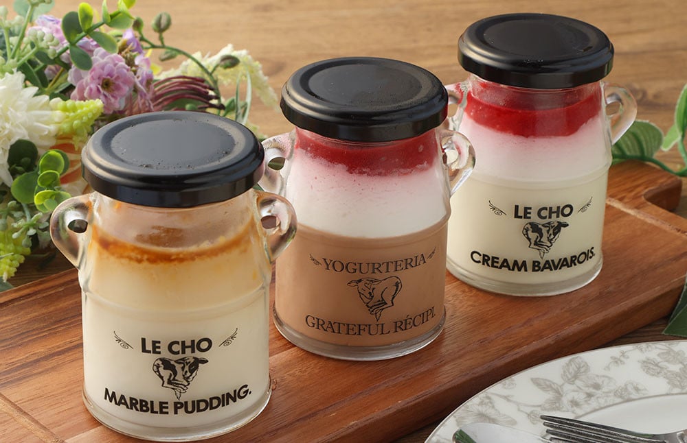 オオヤブデイリーファームのLe CHO マーブルプリンとババロワ3本ギフト